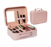 Faux Leather Makeup Box with Mirror