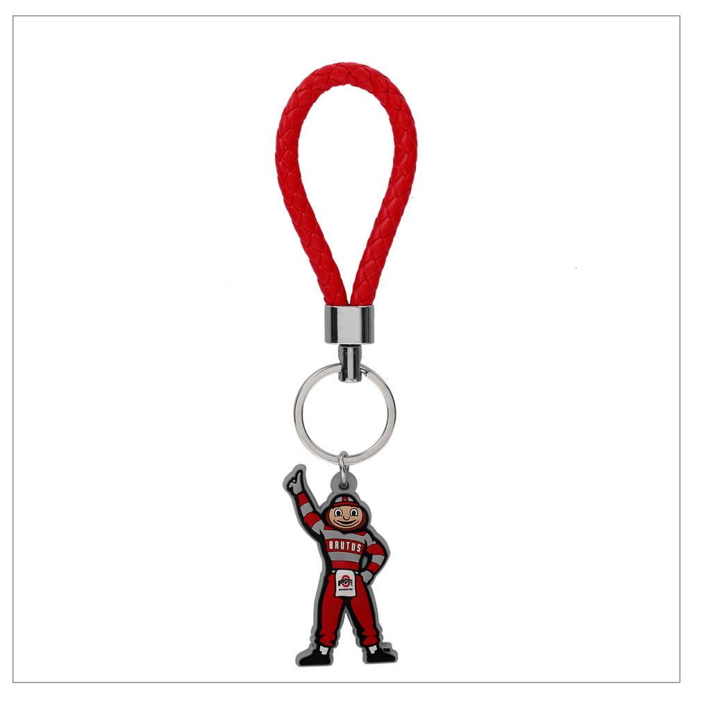 OHIO STATE THE BEADED BRUTUS KEY CHAIN