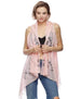 Lace Poncho/Cover Up Pink
