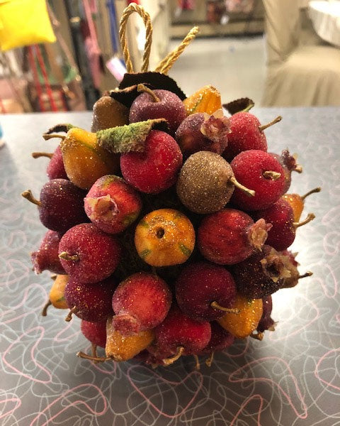 Crystal Mini Fruit Ball Ornament