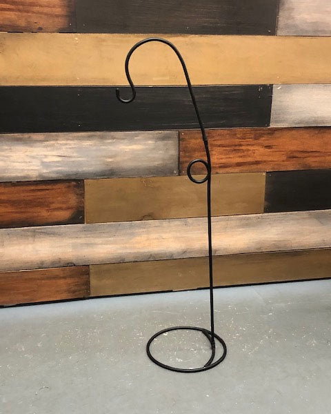 Black Wrought Iron Purse Stand