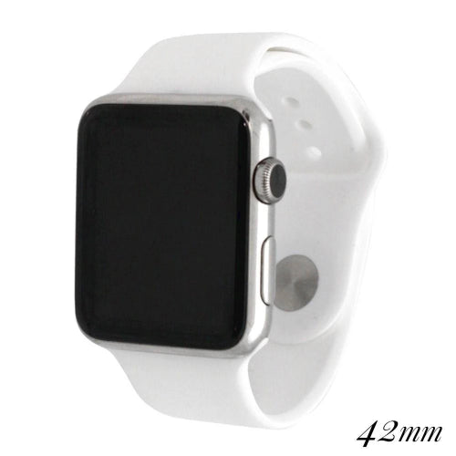 42mm Silicone Watch Band for Smart Watches White