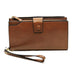 Fashion Cell Phone Wallet Brown
