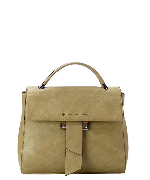 Single Carry Handle Satchel/Tote Olive