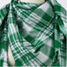 Assorted Green/White Scarves Style 1 (Plaid)