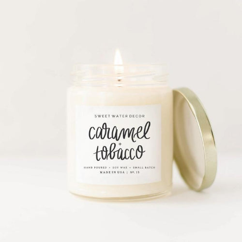 Caramel & Tobacco Soy Candle