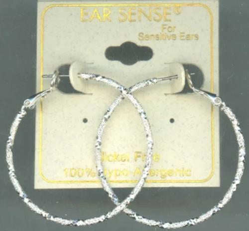 Large Hoop Earrings Silver