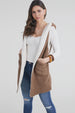 Reversible Hooded Sherpa Vest Taupe