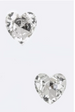 Heart Crystal Stud Earrings