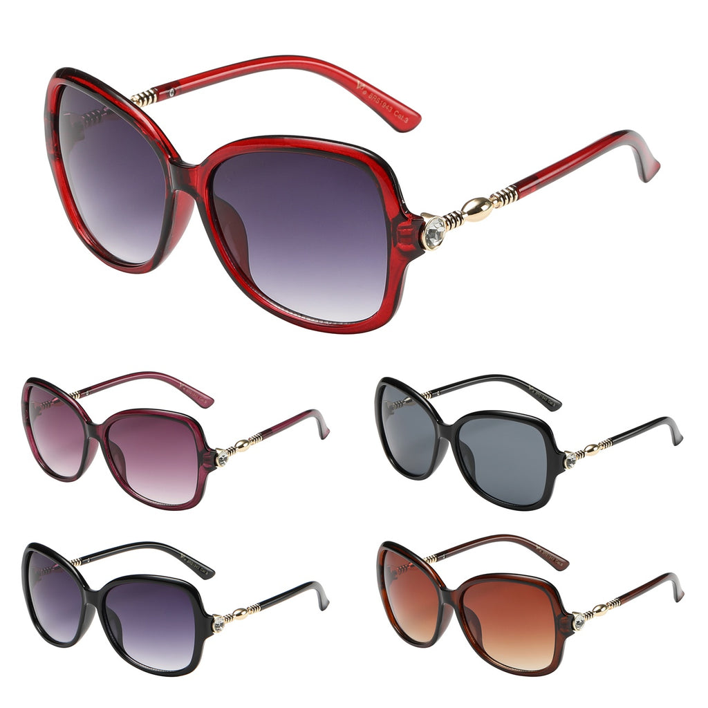 Crystal Accent Sunglasses Asorted Colors