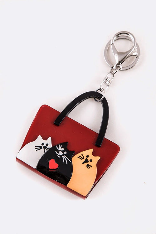 Cat Purse Key Chain