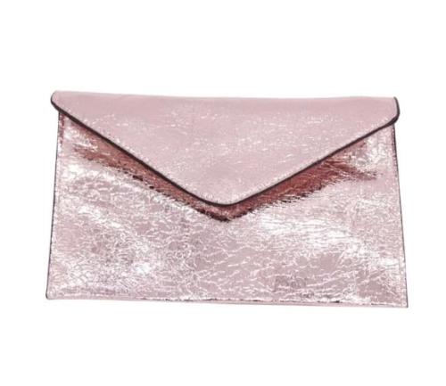 Envelope Style Special Occasion Clutch Rose Gold