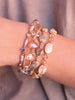 Rowan Multi Strand Natural Stone And Mother Of Pearl Bracelet Natural