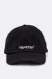 Game Day Embroidered Washed Cotton Cap Black