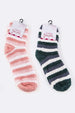 Plush Stripe Print Socks