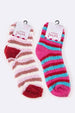 Plush Stripe Print Socks