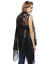 Lace Poncho/Cover Up Black