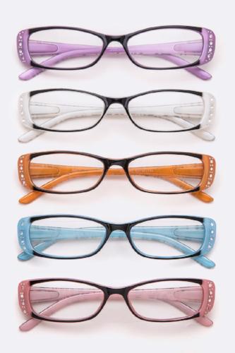 Crystal Accent Readers Assorted Colors