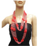 Infinity Pearl/Jewel Scarf Red