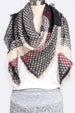 Mad for Plaid Blanket Scarf Navy