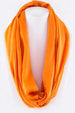 Solid Color Silky Infinity Scarf Orange