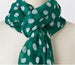 Assorted Green/White Scarves Style 2 (Polka Dot)