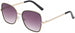 Giselle Wire-Frame Sunglasses Gold/Black