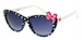 Girl's Plastic Frames with Bow Accent Black