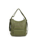 The Lisa Convertible Shoulder Bag/Backpack Army Green