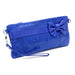 Designer Inspired Clutch with Bow Accent Side