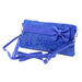 Designer Inspired Clutch with Bow Accent Crossbody Strap