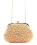 Faux Pearl Evening Clutch Back