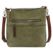 Front Zip Pocket Crossbody Bag