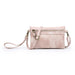 Hobo Wallet with Crossbody Strap Dusty Pink
