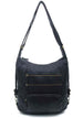 The Lisa Convertible Shoulder Bag/Backpack - Black