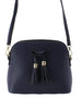 Tassel Bow Accent 3-Compartment Crossbody