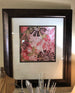 Uttermost Pink Flowers Pictures with Double  Mat and Frame
