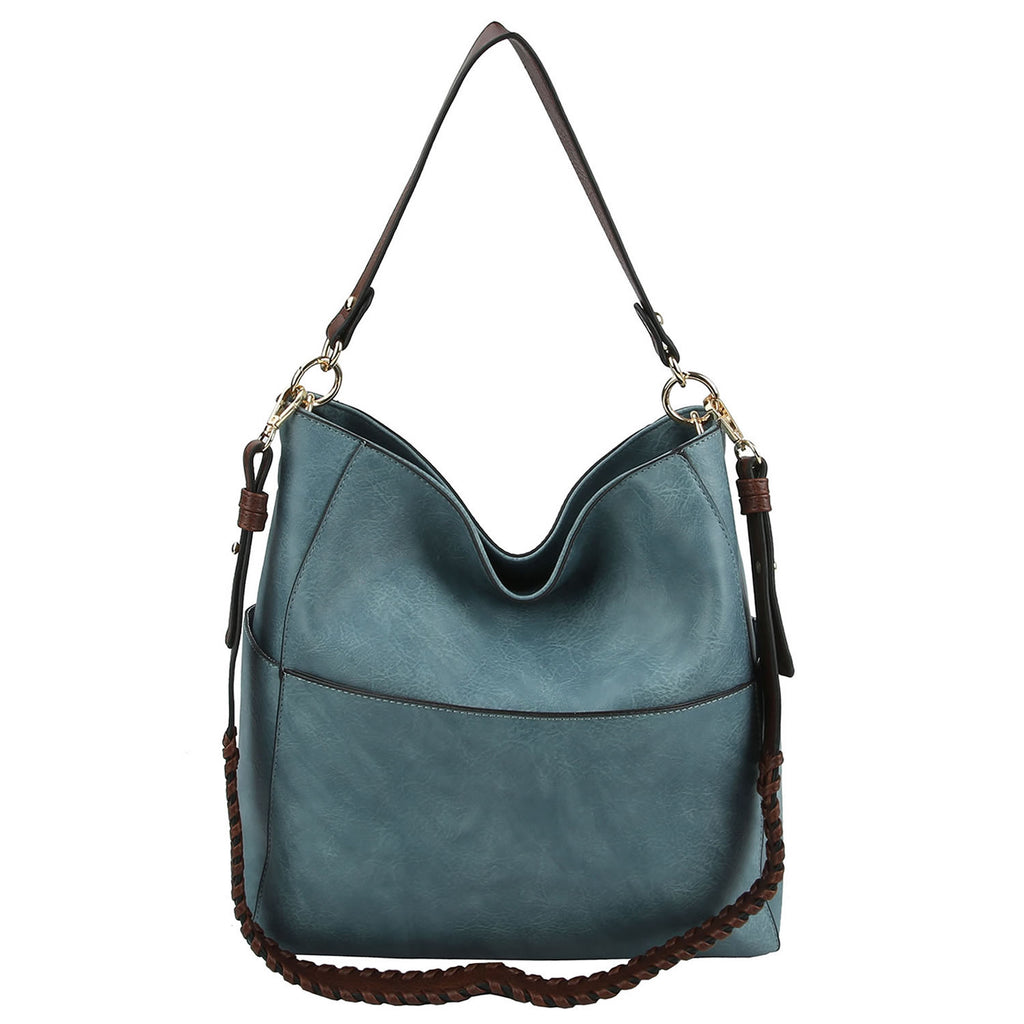 Shoulder Bag with Whipstitched Strap