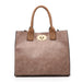 Twist Lock 2-in-1 Tote Eggplant