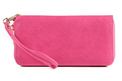 Fashion Long Zip Wallet - Fuchsia