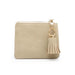 Coin Pouch/ID Holder with Tassel Accent Linen