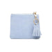 Coin Pouch/ID Holder with Tassel Accent Periwinkle