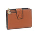Front Snap Small Wallet Brown
