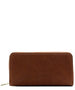 Faux Leather Solid Color Double Zip Wallet