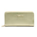 Zip Around Wallet with Gold Accent Gold