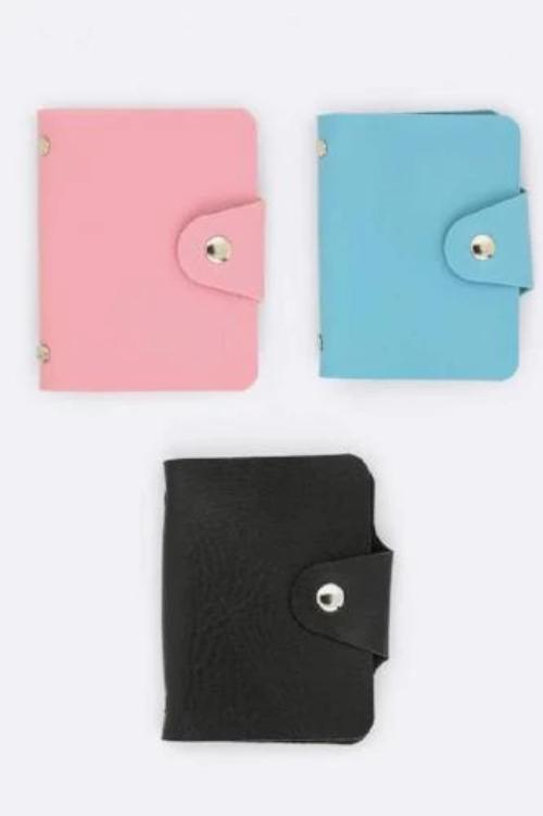Ladies Card Wallet Assorted Colors