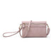 Hobo Wallet with Crossbody Strap Light Pink