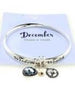 Birthstone Twist Bangle Dec