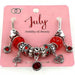 Multi Bead Birthstone Bracelet July