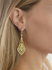Gold Vintage CZ Bridal Earrings